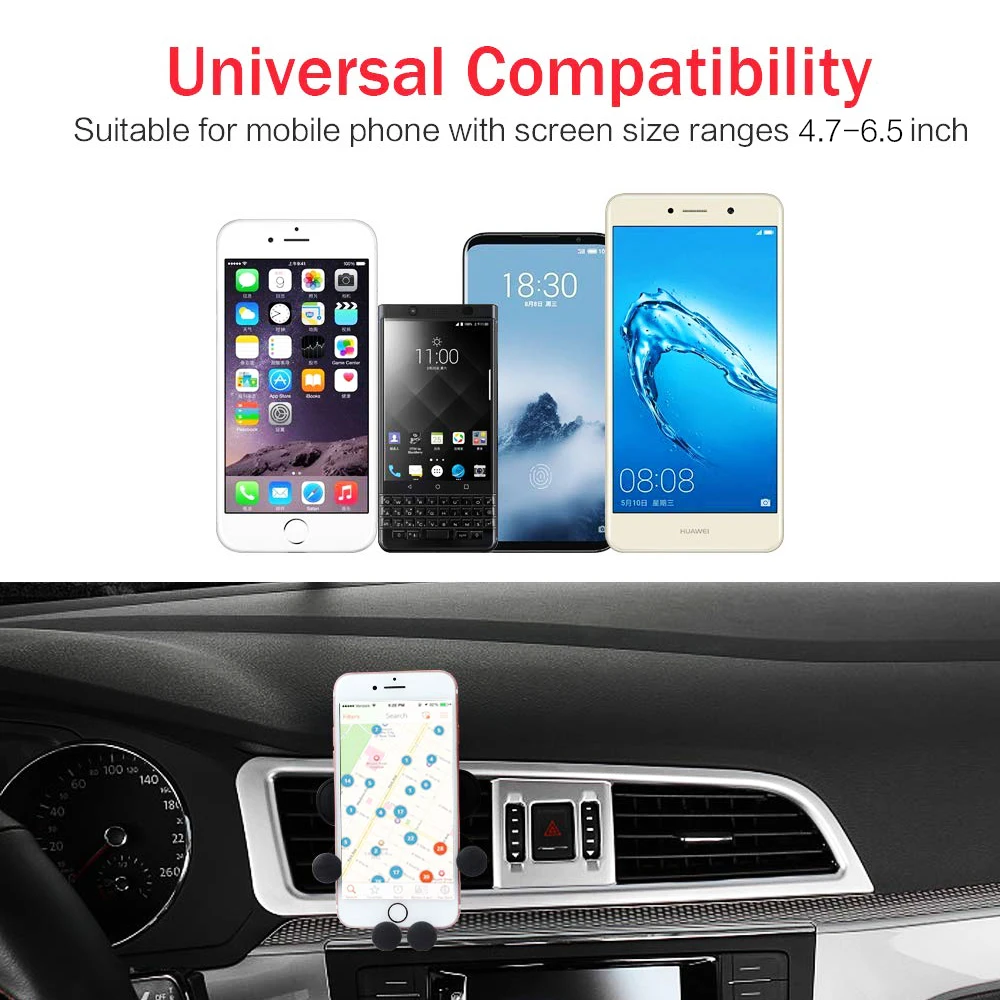 Автомобильный держатель Gravity для телефона без магнита крепление на