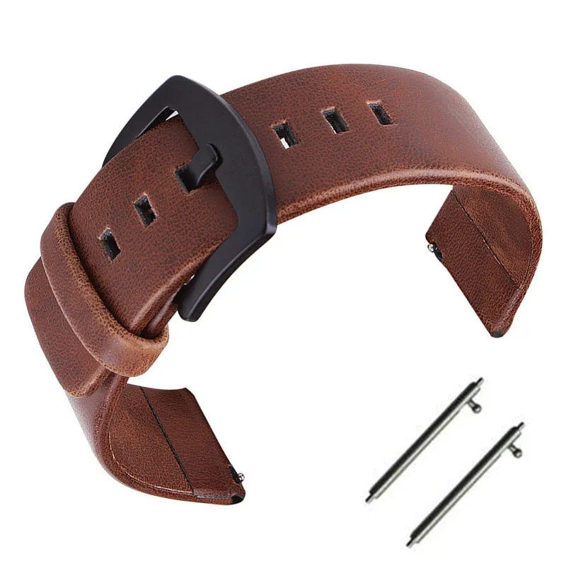 Ремешок из натуральной воловьей кожи для мужчин и женщин браслет наручных часов
