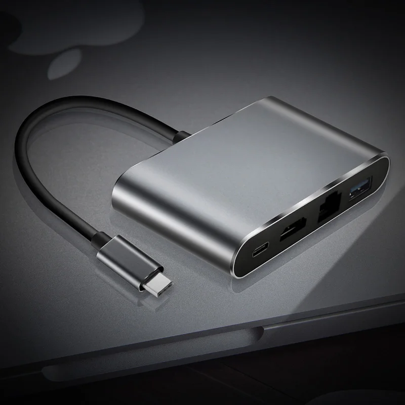 Кабель USB C высокого качества концентратор type C 3,1-3 порта USB 3,0 с usb type C 4 в 1 концентратор для ноутбука Windows samsung C039