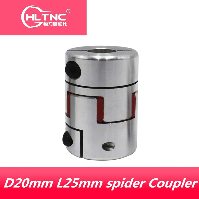 3D Printer accessories 4pcs /lot CNC jaw spider Coupler 5mm*6.35mm shaft Coupling 5mm to 6mm D20mm L25mm3/ 4/ 5/6/6.35/8/10mm|shaft coupling