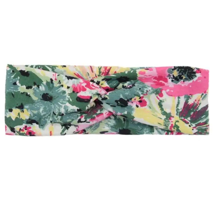 1 шт в винтажном стиле Женская обувь с цветочным принтом Цветочный принт повязка