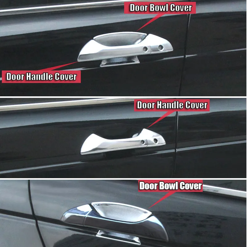 Для Honda Accord Coupe 2008-2012 2 дверные хромированные чехлы из АБС-пластика для боковых