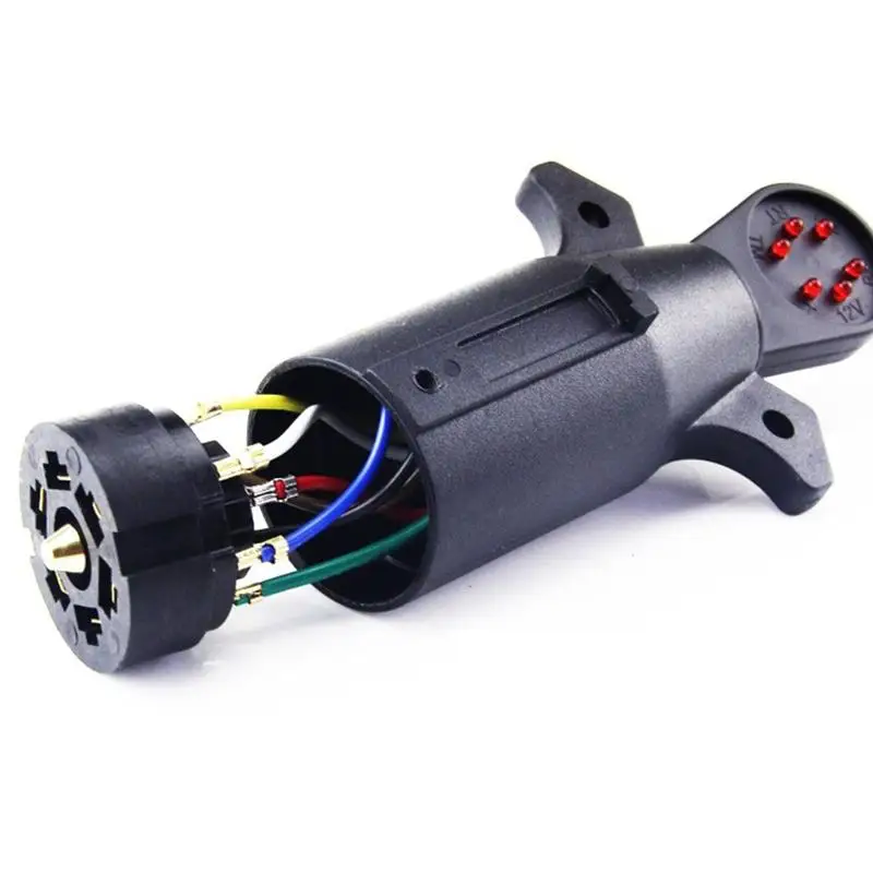 Тестер электропроводки US Standard 12V 7 Pin тестер с розеткой Обнаружение штекер датчика
