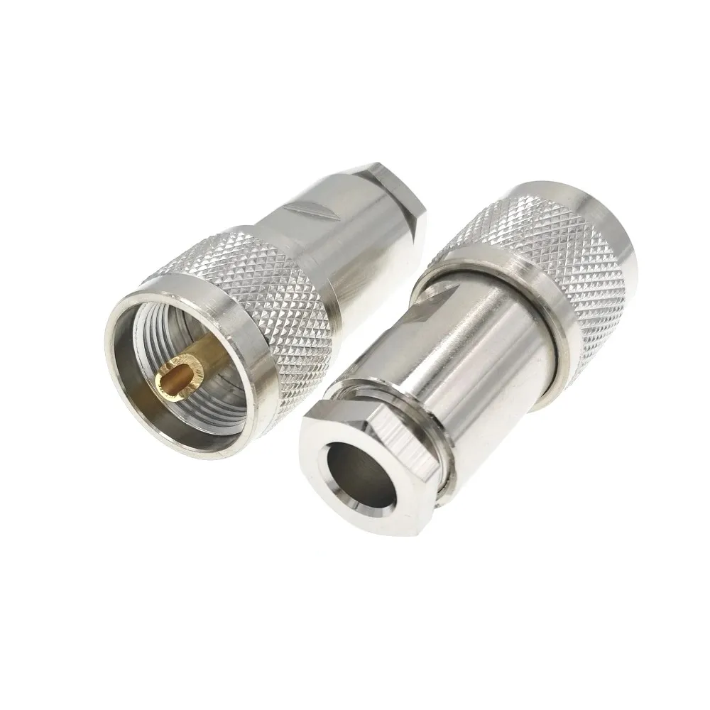10 шт. UHF PL259 PL 259 Штекерный зажим RG5 LMR300 RG212 5D FB Ecoflex 7 RF соединитель|connector pl259|connector