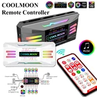 Пульт дистанционного управления COOLMOON ARGB, устройство для беспроводной синхронизации процессора, 4 контакта, ШИМ, 5 В, 3 контакта, для ПК, чехол, охлаждающий вентилятор, световая панель