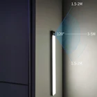 10182040 см светодиодный шкаф светильник Ночной светильник движения Сенсор шкаф светильник s Кухня Спальня светильник ing настенный светильник с магнитной полосой