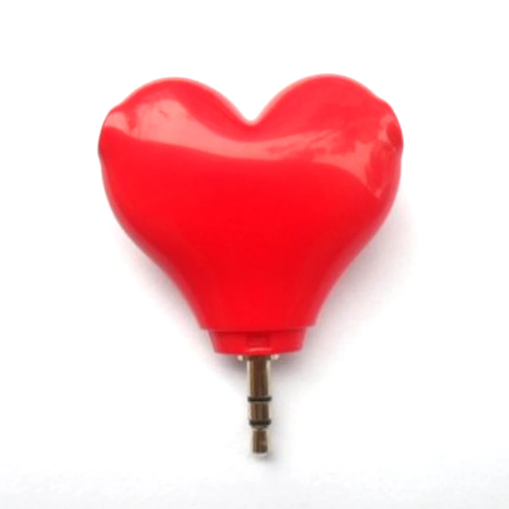 Cute Headphone Accessories Banana Heart Shaped 3.5mm Splitter Adapter Sent by Ramdon | Электроника