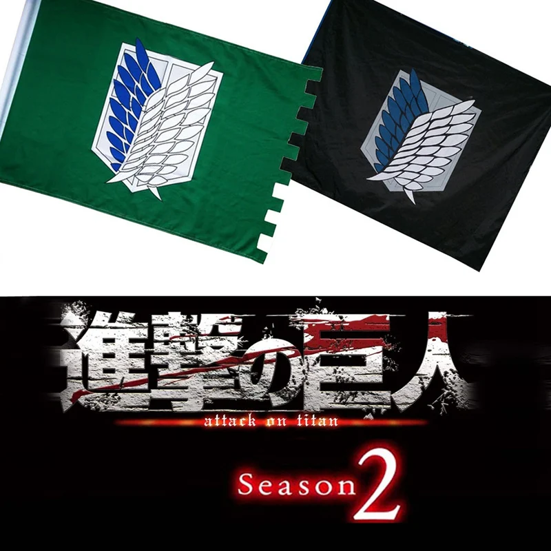 Японский аниме принт из полиэстера атака на Титанов 1 четкое изображение сада