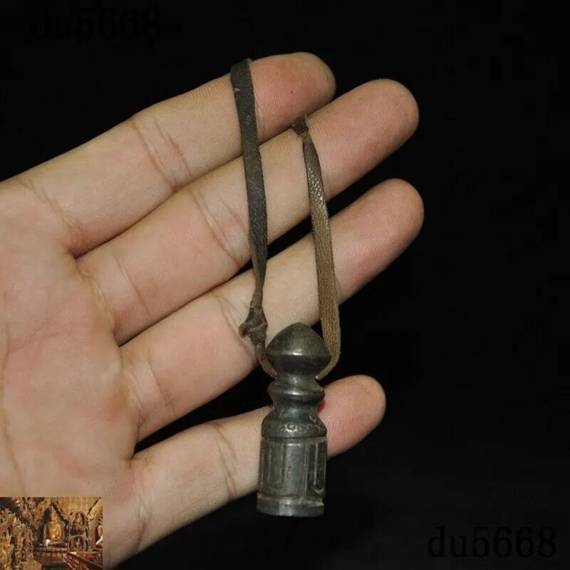 Тибет метеоритного железа Tiantie 8 сокровищ символ один из печать штамп с печаткой кулон украшение стола аксессуары для дома коллекция