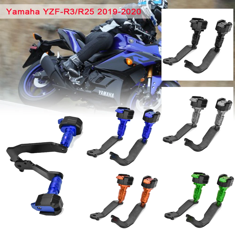 Слайдеры рамы защитная оболочка защита от ударов для Yamaha YZFR3 YZFR25 YZF R3 R25 2019 2020