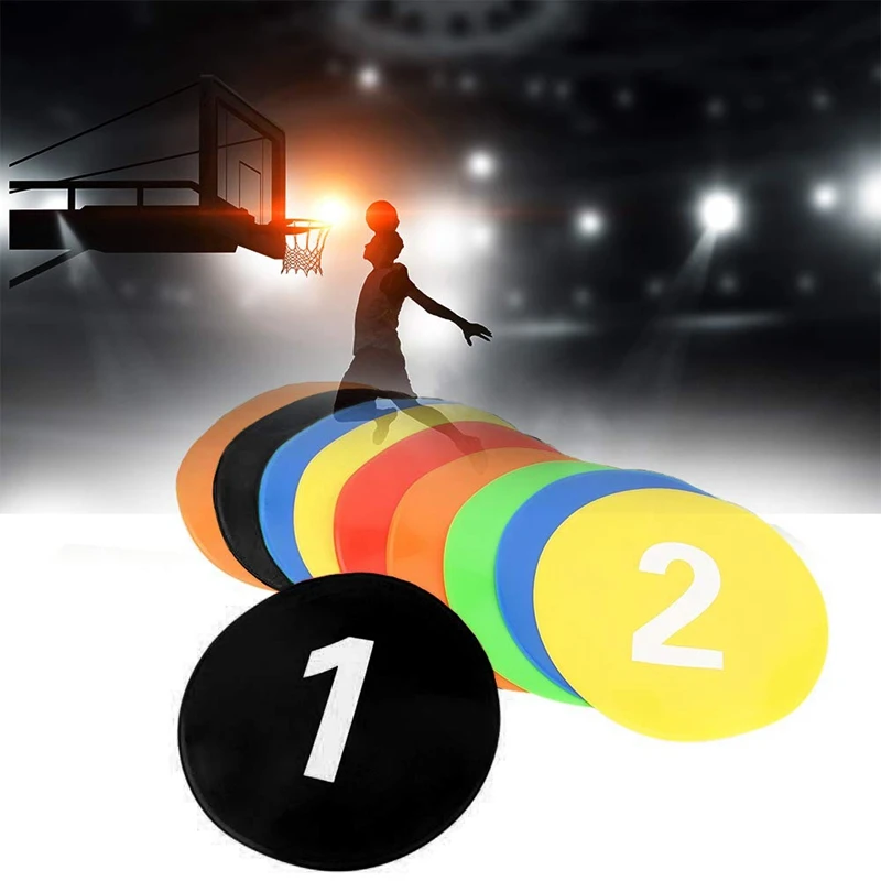 10 упаковок пронумерованные точечные маркеры плоские баскетбольные