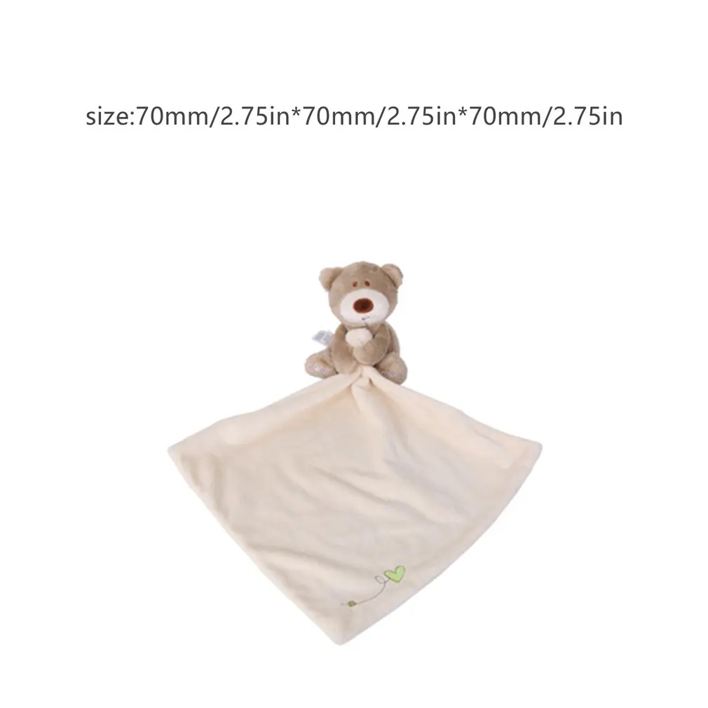 

Baby Handkerchief Bear Soothing Towel Saliva Towel Doll Super Soft And Non-Shedding Pp Cotton Comfort Towel