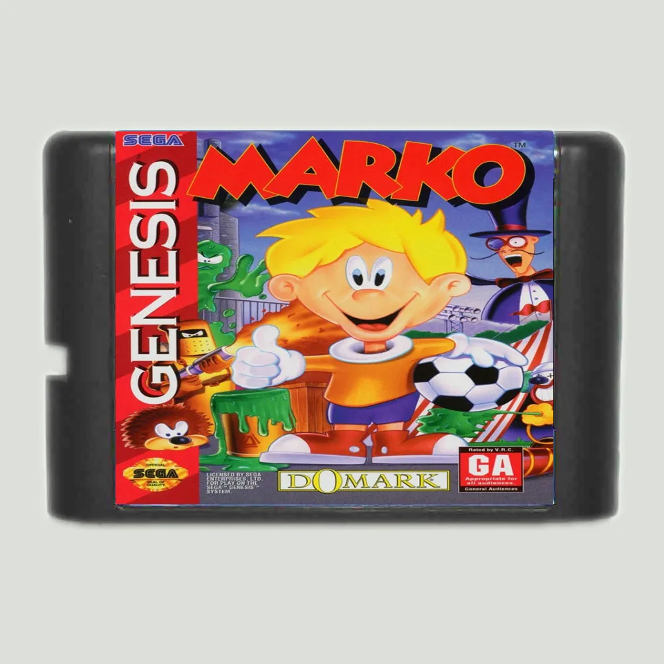 Марко волшебный Футбол 16 бит MD карточная игра для Sega игры Mega Drive Genesis | Электроника