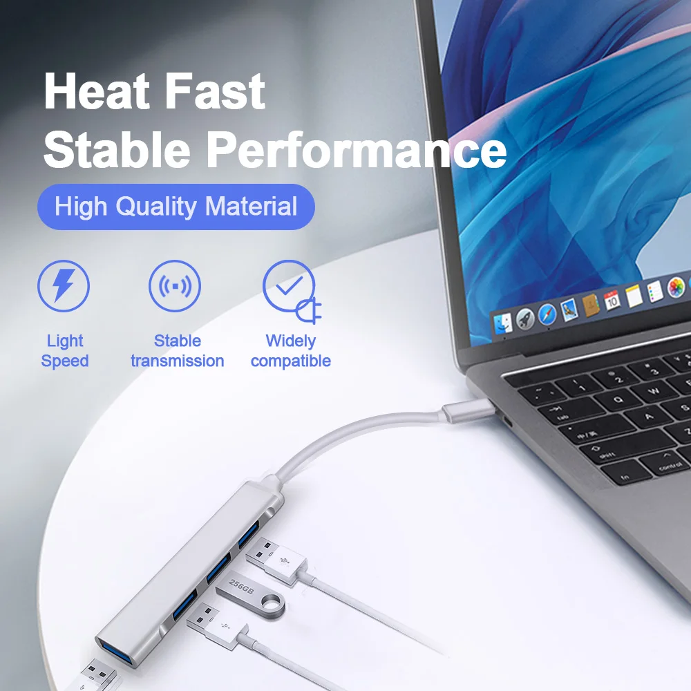 тип c 30 usb c концентратор 30 4 порта м