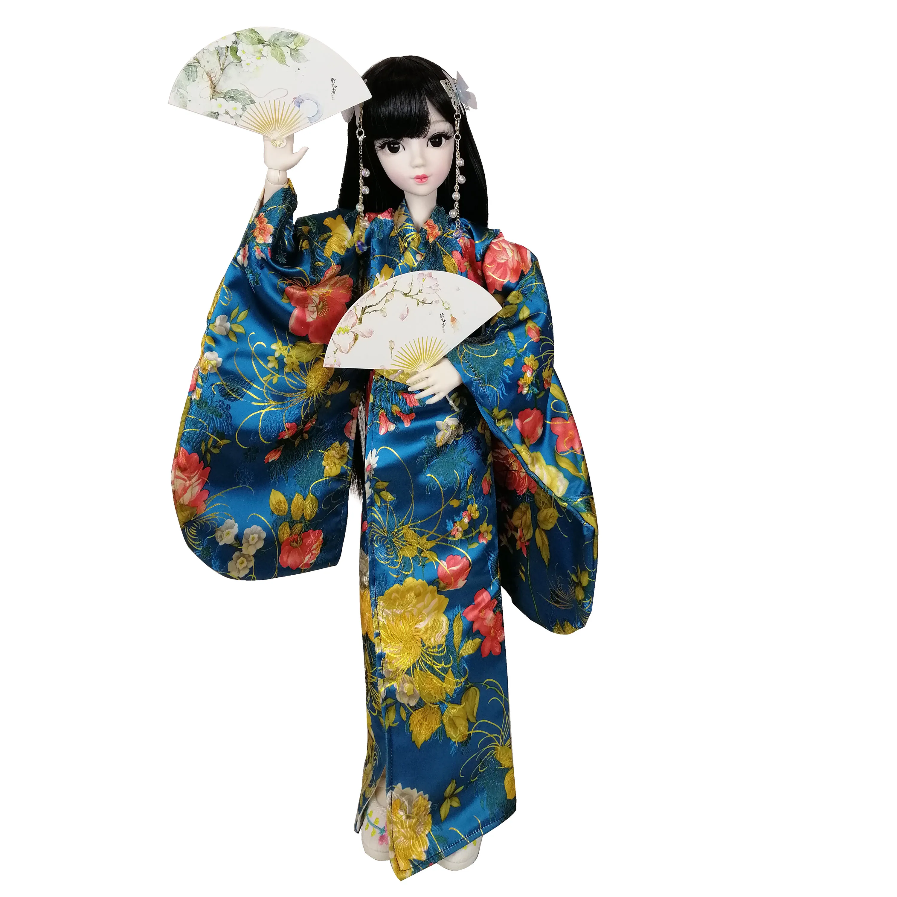 EVA BJD 1/3 60 см 24 дюйма азиатское японское кимоно девушка мяч шарнирная кукла Обнаженная белая кожа Смола Модель с открытой головой DA001-133