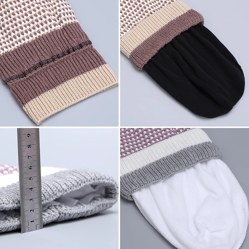 Новинка 2024 двухслойная бархатная теплая шапка CNTANG зимняя вязаная модные шапки