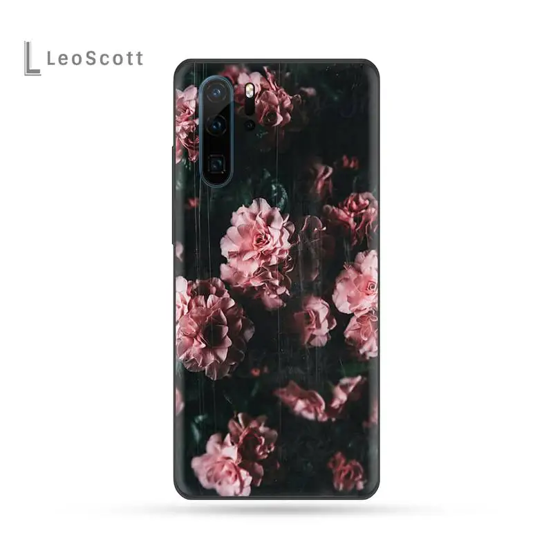 Цветные цветы ретро Мягкий силиконовый чехол для телефона из ТПУ Huawei P9 P10 P20 P30 Lite