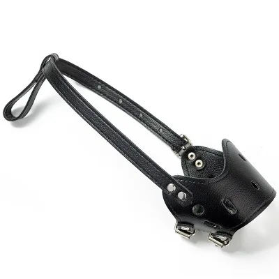 Pet Dog Muzzle Adjustable Breathable Mask PU Leather Anti Bark Bite Chew Safety for Small Large Dogs Mouth Soft Muzzles Training