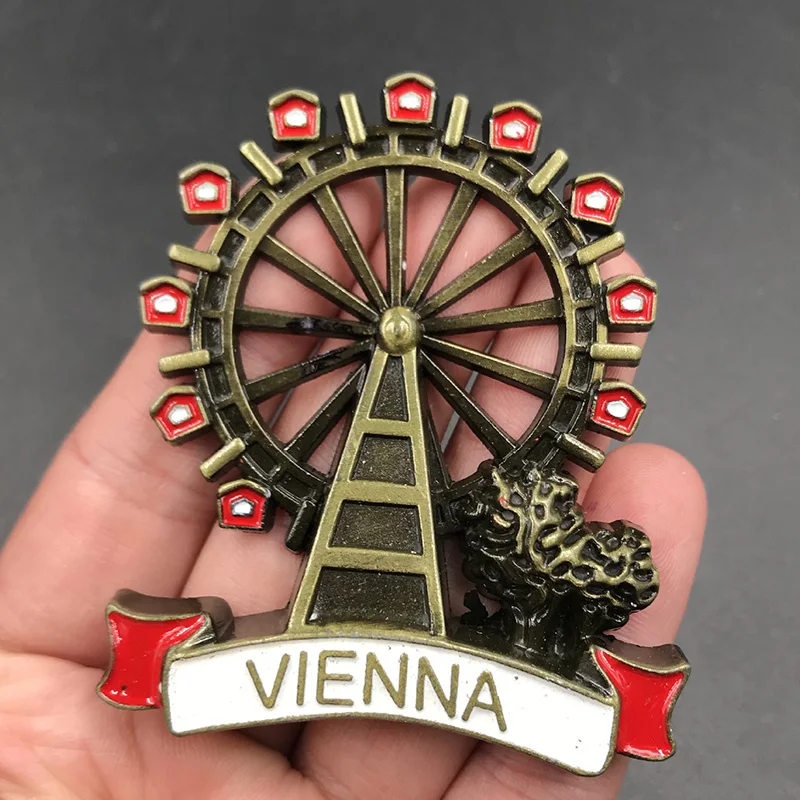 Магнитные металлические магниты для холодильника Металлические 3d наклейки с