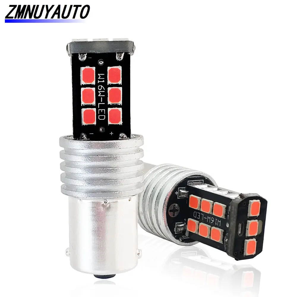 2x Led Canbus без ошибок BAU15S 1156 15SMD 2835 Автомобильная Тормозная лампа DRL указатель