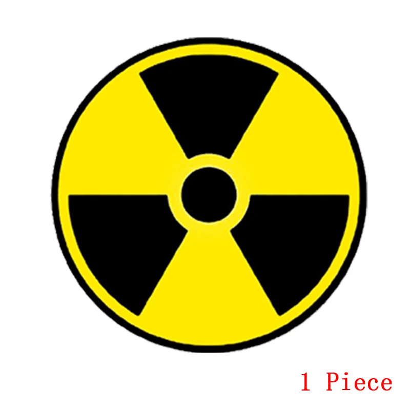 

Предупреждающие радиоактивные светоотражающие наклейки для автомобиля от 1 до 8, наклейки для защиты от радиации, виниловые ПВХ наклейки на мотоцикл, водостойкий солнцезащитный крем