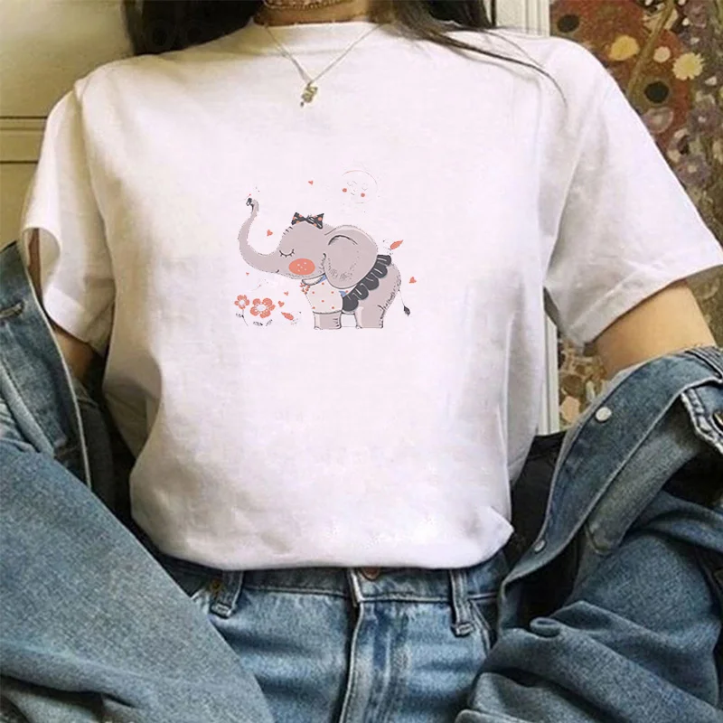 

Printed T-shirt T-shirts Women Short Sleeve Women's Clothing Summer 2021 Women-clothing Cute Off White Tops Woman Clothes for