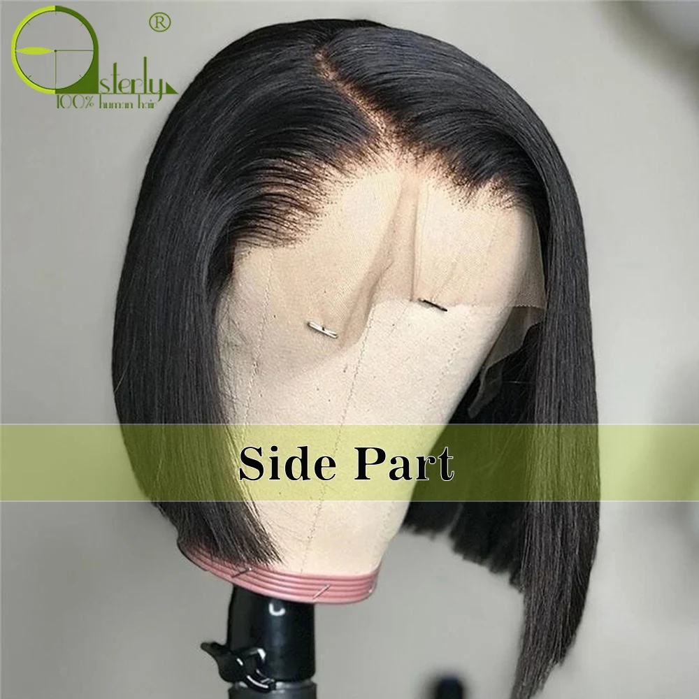 Грубые короткие кружевные передние человеческие волосы парики Remy Bob парик