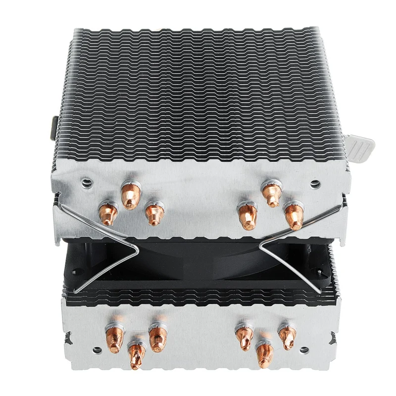 6 тепловой трубы 4 провода один вентилятор без светильник Cpu радиатора для Intel