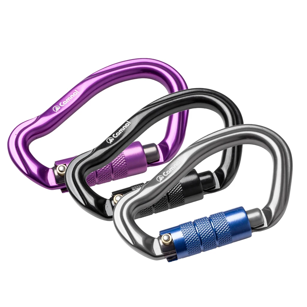 Карабин D-образный для скалолазания 23 кН | Спорт и развлечения