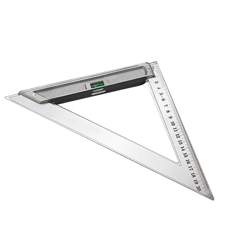 

Triangle Angle Protractor Speed Square Ruler Square Ruler Aluminum Protractor Building Frame Miter Carpenter Measuring Tool