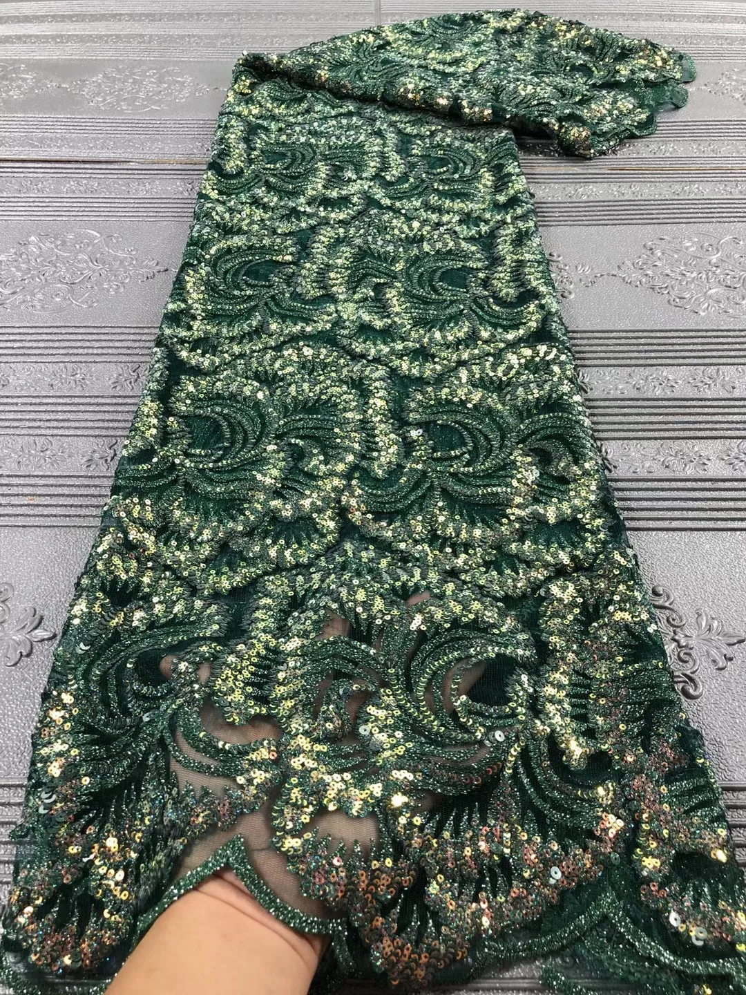 

Новейшая Высококачественная кружевная ткань с блестками 2020, африканские блестки для невесты 2020, Высококачественная французская Тюлевая кружевная ткань RF43241