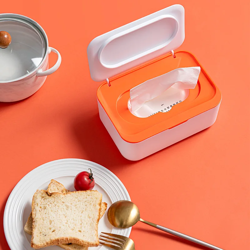 

2021 New Rectangular Napkin Mask Storage Box Large Capacity Mouth and Nose Mask Temporary Storage Artifact Household with Cover