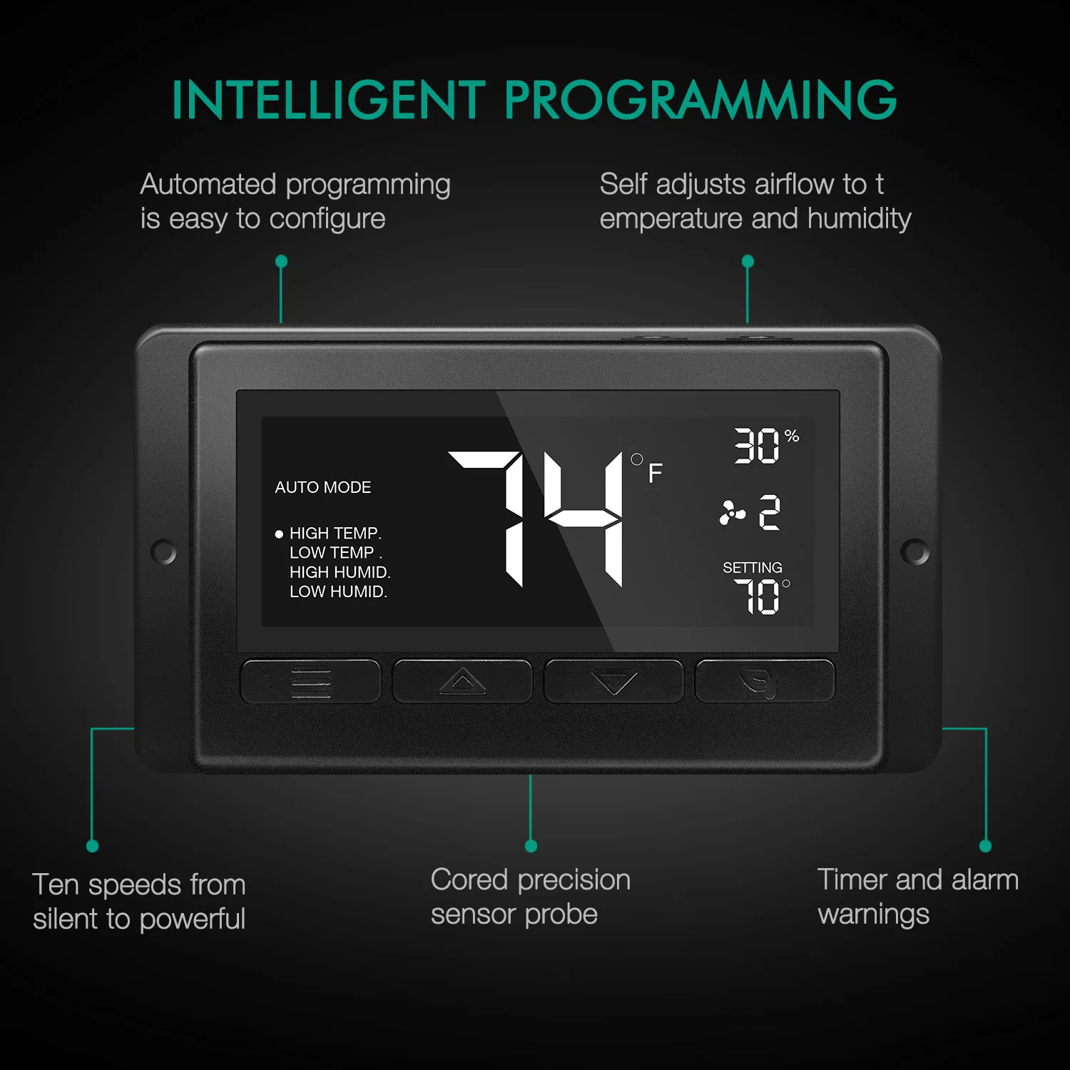 Встроенный вентилятор Mars Hydro 4 дюйма система вентиляции с угольным фильтром для