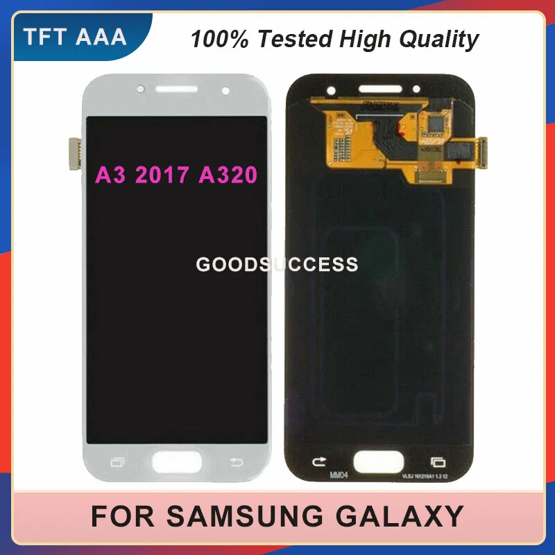 

NEW For Samsung Galaxy A3 2017 LCD A320 A320M A320FL A320F A320 LCD Display Touch Screen Digitizer Glass Assembly Free Tools