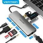 Vention USB-C концентратора Тип C концентратор USB 3,0 Thunderbolt 3 HDMI 3,5 мм аудио RJ45 адаптер для MacBook Pro samsung Galaxy S9 USB C концентратора