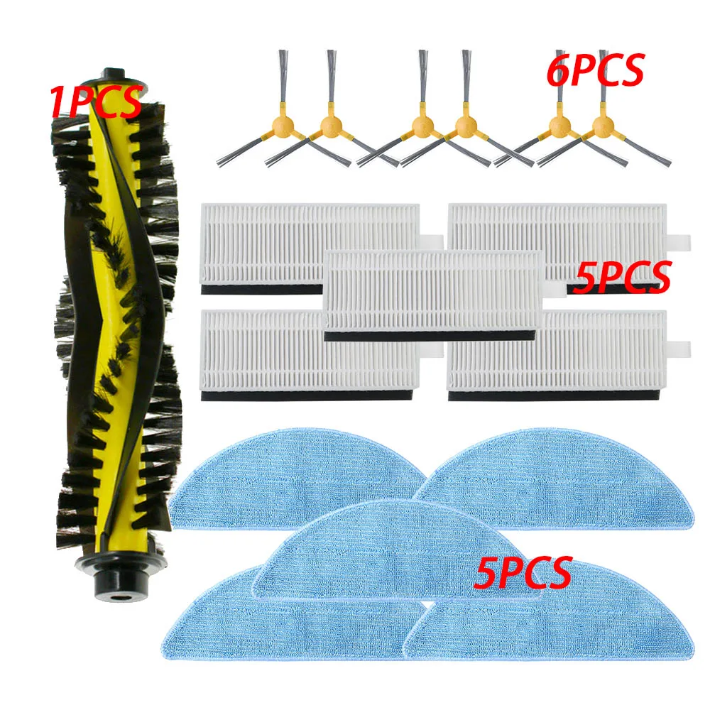 

Side brush + Filter + Mop + Roller Brush For NEATSVOR X500/X600 Robot Vacuum Cleaner accessory Replacement Kit