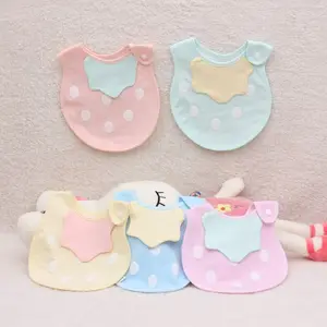 Детский хлопковый водонепроницаемый слюнявчик стерео клубника для малышей слюнявчик для детей 0-3 лет детская игровая ткань для кормления