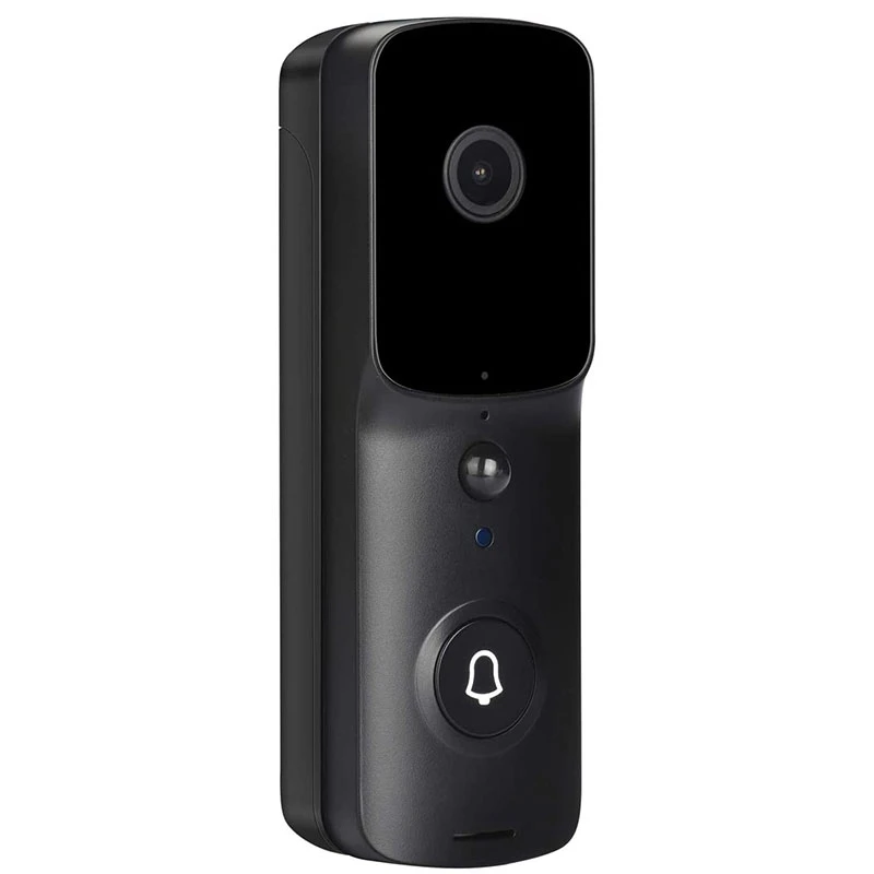 

V10 умный беспроводной Видеозвонок HD дверной звонок камера 2 канала аудио с ночным видением активация движения предупреждение Черный US разъе...