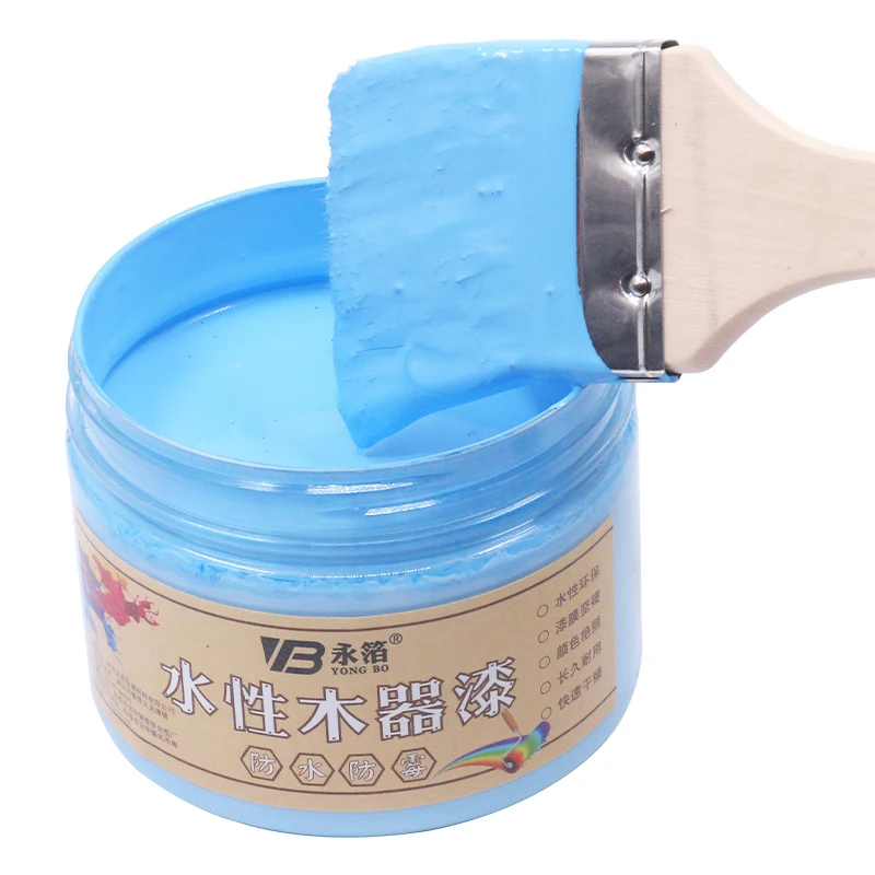 250 г Небесно-Голубой на водной основе деревообрабатывающая краска водостойкий и