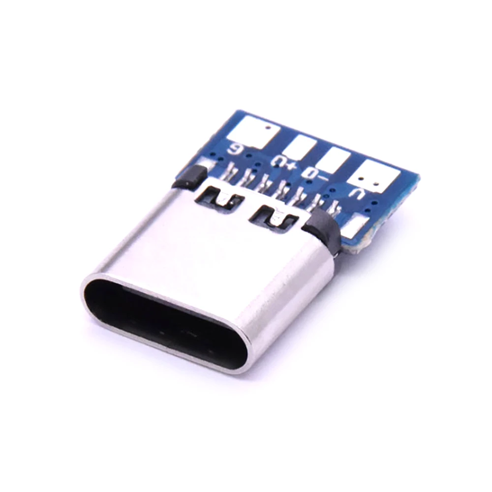 10 шт. разъем USB 180 типа C 14-контактный гнездовой сквозные отверстия печатная плата
