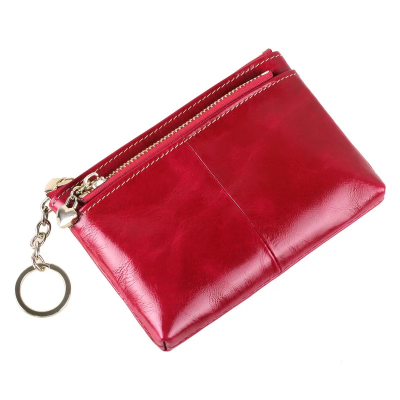 COWHERD Высокое качество Натуральная кожа Женский мини кошелек масло воск кожаный