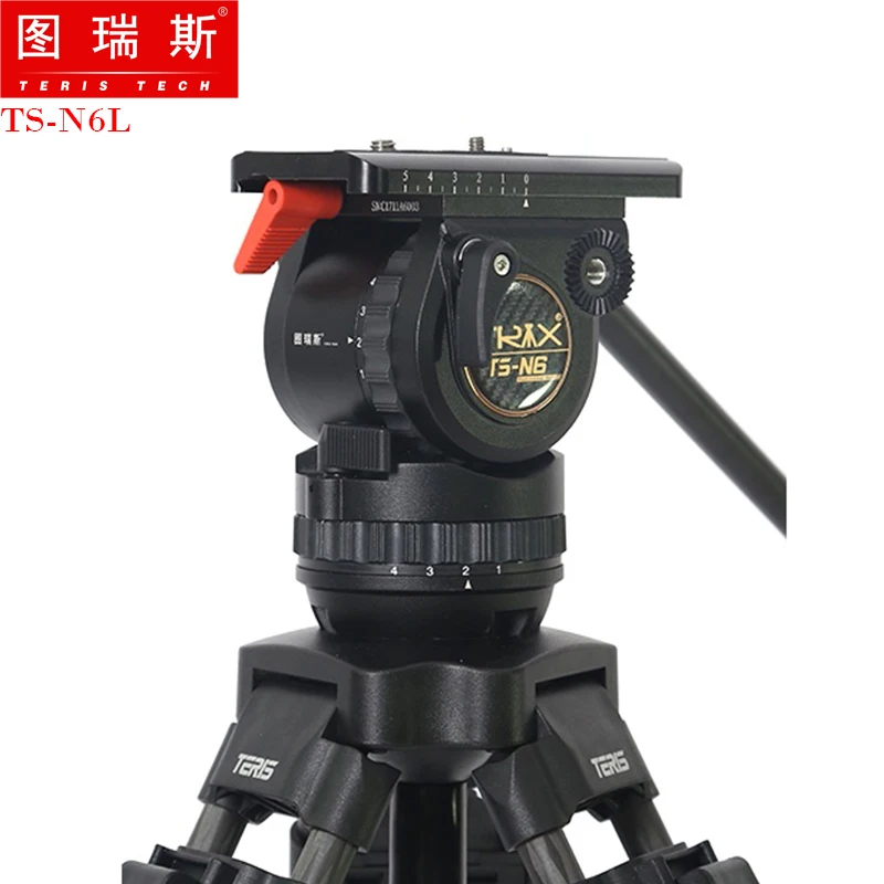 TRIX TS N6L Алюминиевый Комплект штатива для видеокамеры с жидкой головкой нагрузка 7