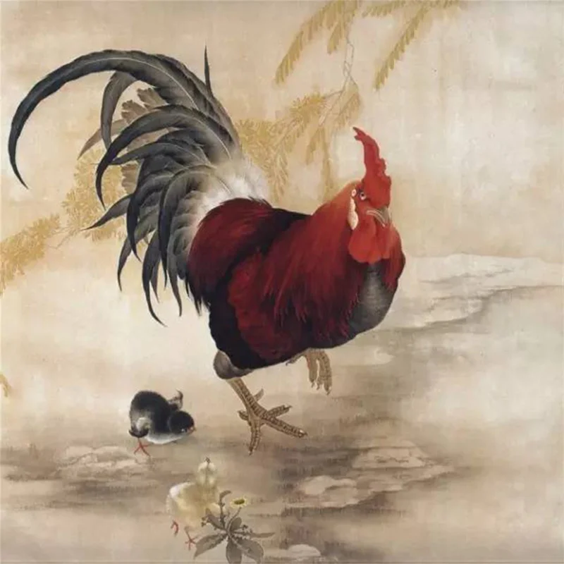 Петух Полный алмаз живопись 2020 Новый Многоцветный Круглый вышитые DIY мозаичный