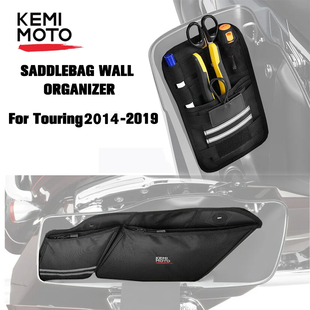 Для Touring 2014-2019 Road King Street Electra Glide мотоциклетная жесткая седельная сумка-Органайзер