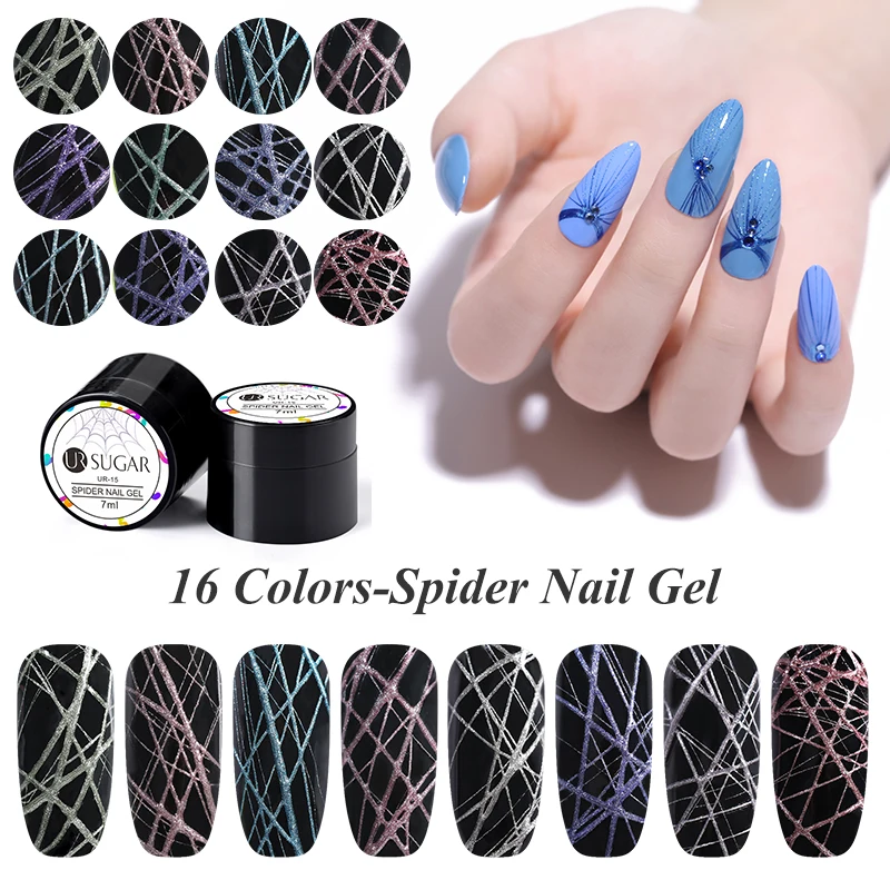 Гель лак для ногтей UR SUGAR Spider эластичный гель рисования шелковистый паук с 5D