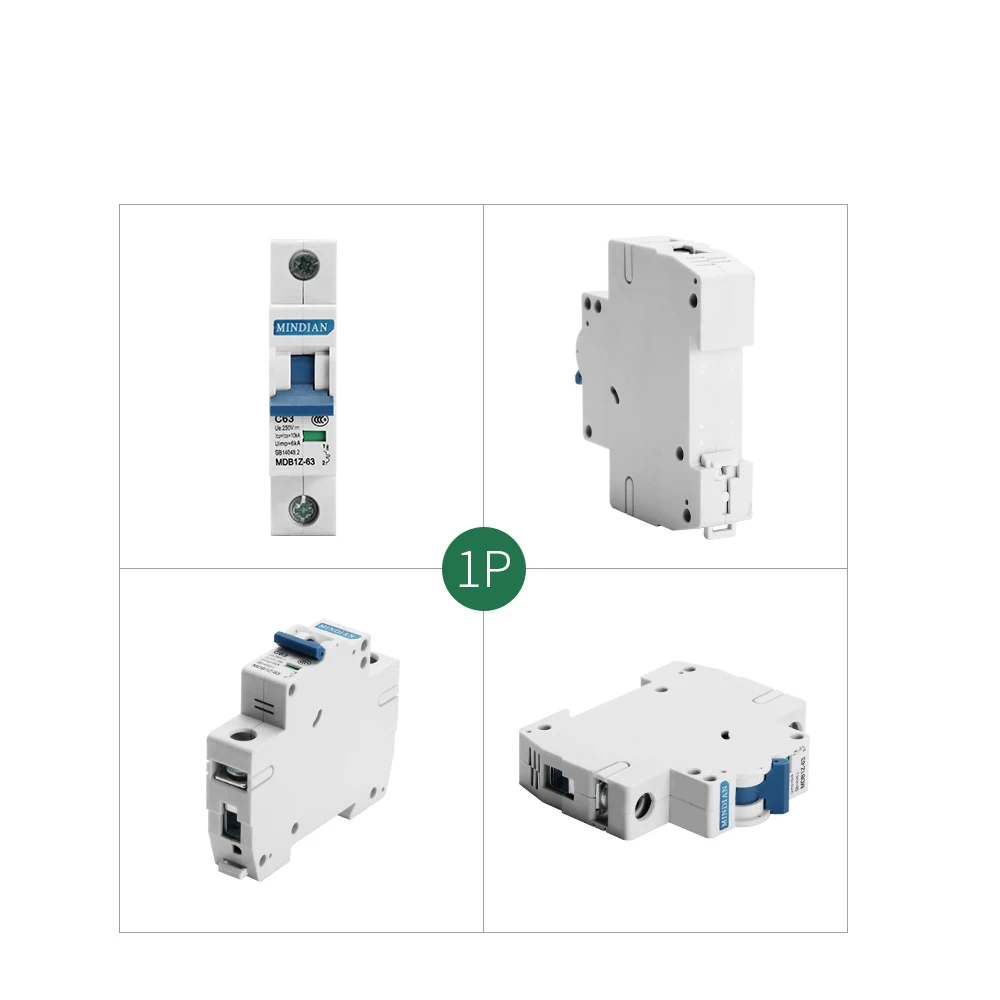 MDB1Z 63 DC500V DC1000V 1P 6A 10A 16A 20A 25A 32A 40A 50A 63A автоматический выключатель постоянного тока PV