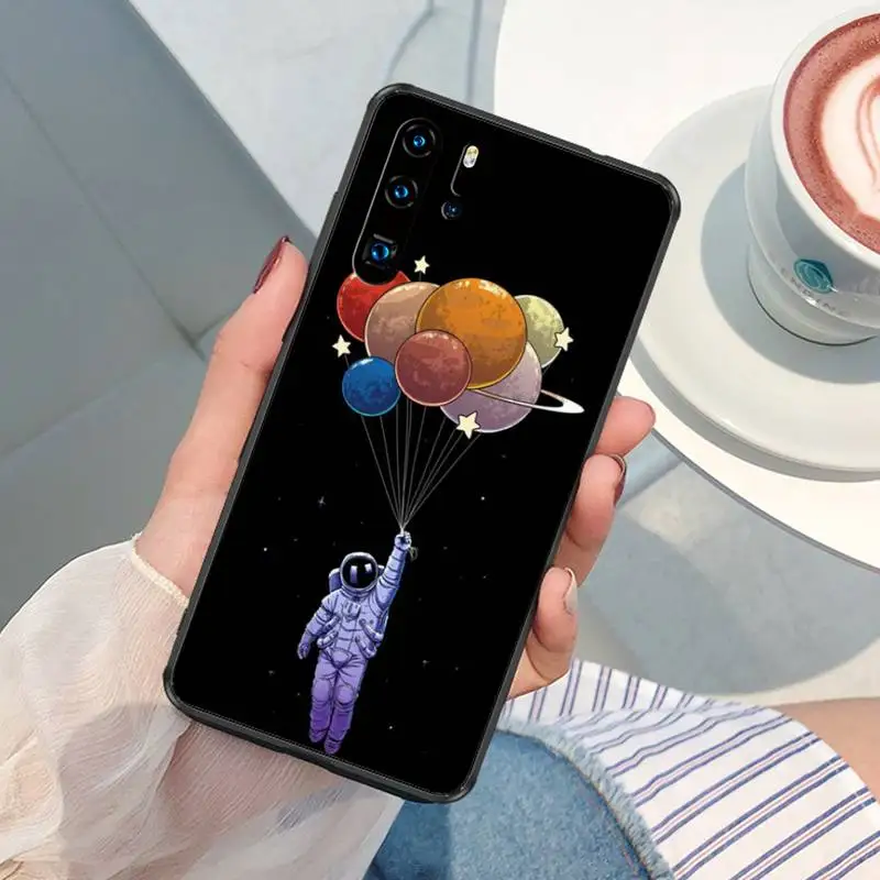 Чехол для телефона с изображением вселенной звездного неба галактики астронавта