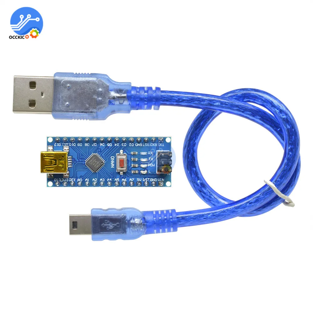Плата микроконтроллера Nano V3.0 3 0 Mini USB ATmega328 ATmega328P CH340 5 в 16 м плата Moudle CH340G для Arduino с