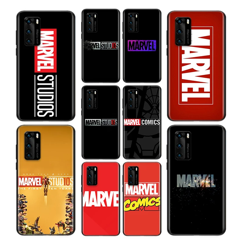 

Marvel Studios Black Soft For Huawei P Smart 2021 2020 Z S Plus Mate 40 RS 30 20 10 Pro Lite 2019 2018 Phone Case