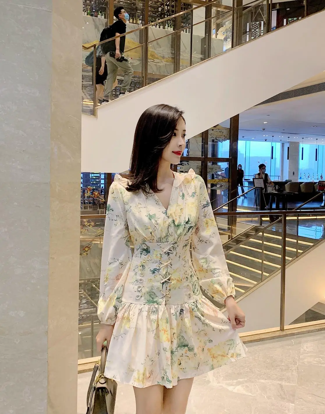 Новое модное элегантное платье с длинными рукавами женское облегающее винтажное